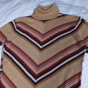 Gap striped turtleneck sweater